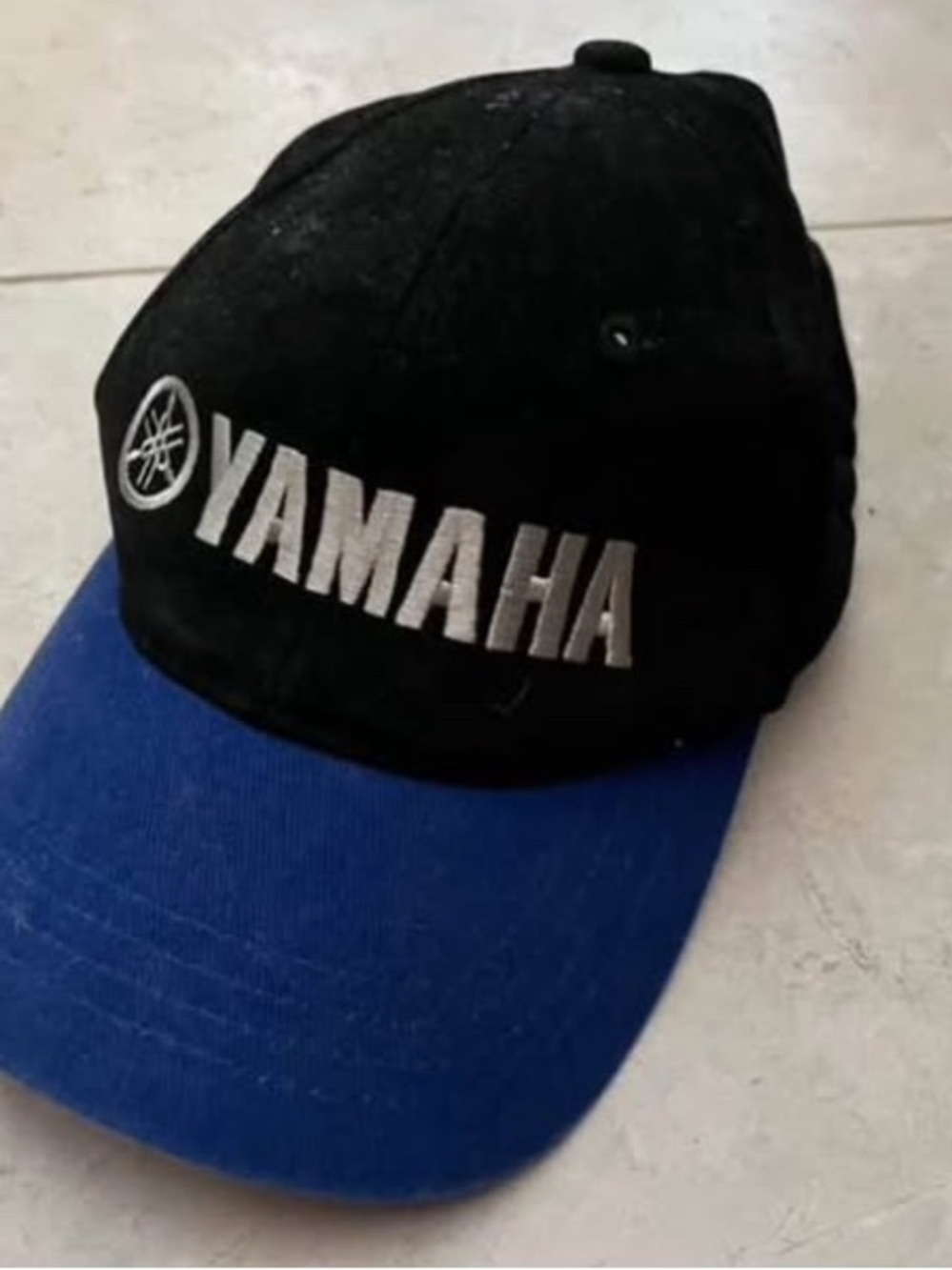 Yamaha Black and Blue Baseball Cap with White Logo
